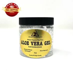 ALOE VERA GEL ORGANIC COLD PRESSED NATURAL MOISTURIZER by H&B Oils Center 4 OZ - Picture 1 of 12