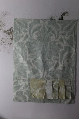 Travers, Venetian Damask, Vintage, 27" W X 36" L, Color Pale Green - Image 1 of 2