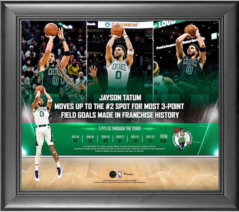 Jayson Tatum Boston Celtics Framed 15" x 17" 2022 #2 Three Pointers Cover