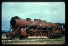 CB&amp;Q Railroad dismantled 4-8-4 1954 Kindig 35mm Kodachrome Slide Al Chione