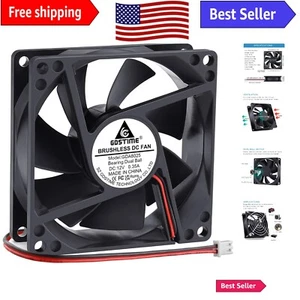 Big Airflow 12V Cooling Fan with Dual Ball Bearings - Long-Lasting Performance - Picture 1 of 9