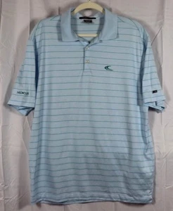 Tiger Woods Collection Mens Shirt Dri-Fit Snap Polo Golf Blue Size L Medicus - Picture 1 of 7