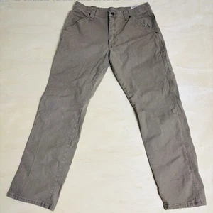 Jeans da falegname Wrangler uomo taglia 33x32 kaki/marrone 7 tasche - Foto 1 di 9