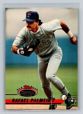 1993 Stadium Club #115 Rafael Palmeiro Texas Rangers Baseball Card - Image 1 of 2