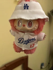 New Clothing POPMART Labubu The Monsters Have A Seat Macaron Dodgers Ohtani #17 - Picture 1 of 8