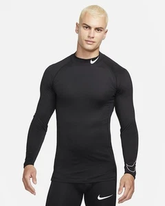 Nike Pro Dri-FIT Men's Tight-Fit Long-Sleeve Mock-neck Sportswear T Shirt £19.99 - Picture 1 of 7