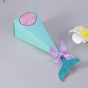  10 PCS/Set Mermaid Birthday Tableware Party Decorations Boxes Food Containers - Picture 1 of 12