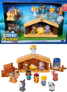 SET PRESEPE per bambini LITTLE PEOPLE Fisher Price NATALE nuovo - 11 personaggi - Foto 1 di 24