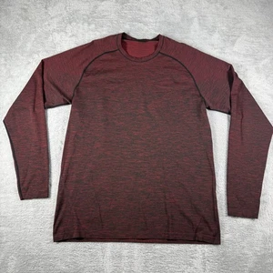 Lululemon Shirt Mens Extra Large Red Metal Vent Tech Long Sleeve Performance XL - Picture 1 of 12