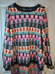 RUE-21 Ugly Christmas Sweater Merry XMas Pullover Holiday - Picture 1 of 8