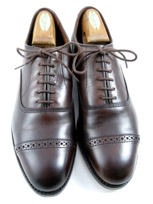 Oxford Allen Edmonds "Fifth Avenue" Puntera 9.5 D Caoba USADOS UNA VEZ (619N) Foto 1 de 4
