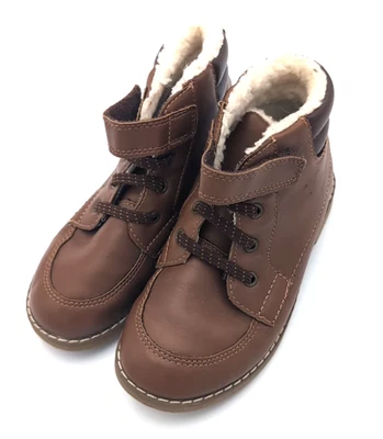 Old Navy Talla 11 Niños Zapatillas Altas Botas Marrón Zapatos Cordones Foto 1 de 4