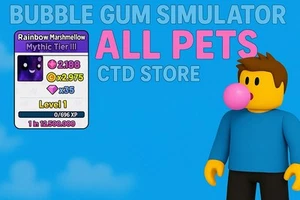 Rainbow Marshmallow Bubble Gum Simulator Infinity Pet - Imagen 1 de 1