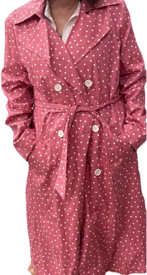 Gabardina rosa vintage clásica oficina sirena ropa de oficina caprichosa Foto 1 de 4