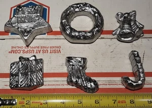 L15) 4 Pfund Posten, weiche Bleibarren zum Thema Weihnachten, 6 Stück (64+ oz.) Stern... - Bild 1 von 1