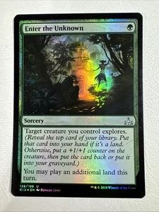 Enter the Unknown [Foil] LP #128 Non Comune MTG Rivals of Ixalan - Foto 1 di 2