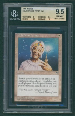 Enlightened Tutor 1996 Mirage MTG Magic The Gathering BGS 9.5 - Image 1 of 2