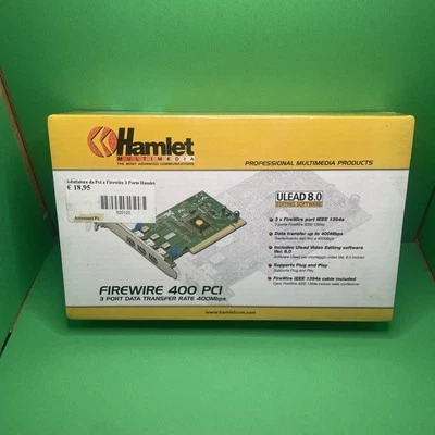 CS 2595 HAMLET SCHEDA FIREWIRE 400 PCI 3 PORTE 400 - Immagine 1 di 4