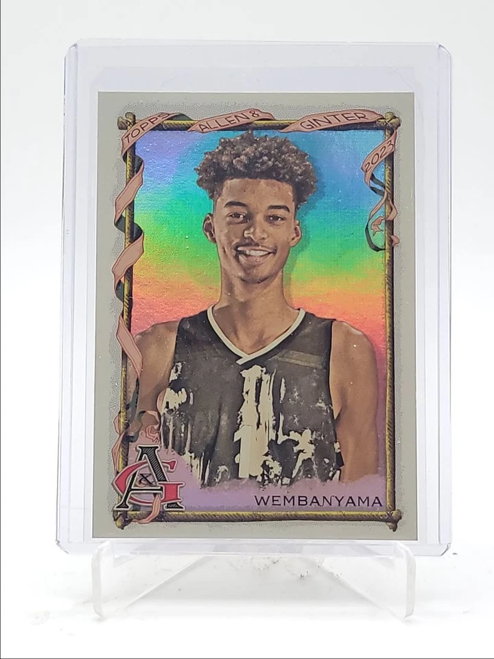 VICTOR WEMBANYAMA 2023-24 TOPPS ALLEN & GINTER SILVER PORTRAIT Q5902 - Image 1 of 2