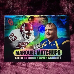 Owen Schmitt Allen Patrick ‘08 Press Pass Marquee RC Refractor WVU Rookie Jersey - Picture 1 of 2