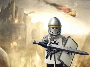 Excuisit Lego custom* Minifigur -Kreuzritter | NEU - Bild 1 von 1