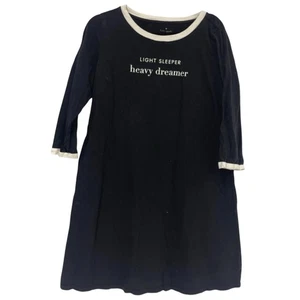 Camisa para dormir Kade Spade New York para mujer talla XL negra para dormir ligero Heavy Dreamer - Imagen 1 de 4