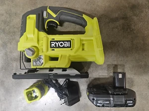 RYOBI 18V One+ Jig Saw w/ 2aH Battery & Charger Model# PCL525 - Picture 1 of 2