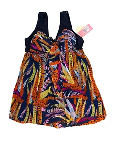 Wantdo Women's Plus Size Swim dress Flower Printed - Picture 1 of 14