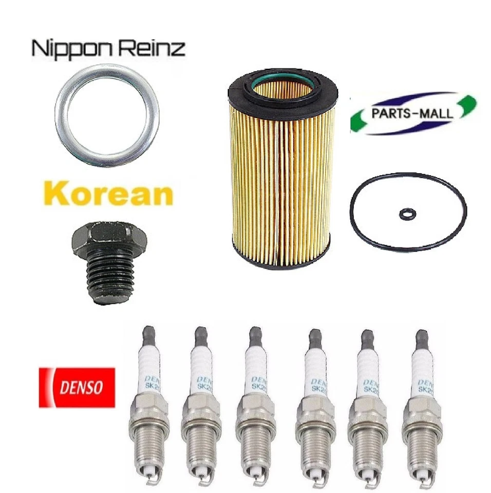 KIT AFINACIÓN Tapones Filtro Aceite Tapón Junta para Hyundai Sonata V6; 3.3L 2006-2007 Foto 1 de 1