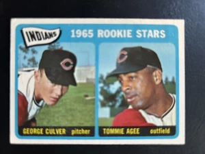 1965 Topps-Tommy Agee Rookie #166 Cleveland Indians - Bild 1 von 2