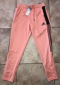 Mens Adidas Tiro AeroReady Track Pants Ambient Blush Black HC7713 NWT - Picture 1 of 4