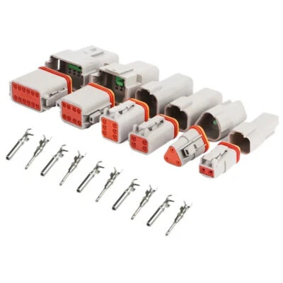 DEUTSCH DT SERIES MULTI PLUG WATERPROOF CONNECTOR 2 3 4 6 8 12 WAY PIN KIT