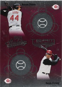 2002  Absolute Memorabilia Team Tandems TT-36 Adam Dunn / Sean Casey  Reds