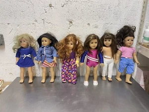 LOT 1 of 6 AMERICAN GIRL DOLLS 18" some with clothing - Picture 1 of 20