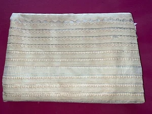 Tissu ancien bandes de dentelles larg 130 cm x H 330  cm réf C369 - Imagen 1 de 16