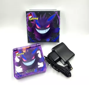 Gameboy Advance SP IPS V5 LCD Bildschirm + Box Nintendo Gengar Edition 1050mAh - Bild 1 von 10