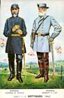Postcard US Civil War Generals Mead & Lee Gettysburg Free Shipping
