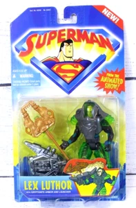 Superman Lex Luthor 5" Kryptonite Armor Animated Show Action Figure Vtg 1996 - Picture 1 of 3