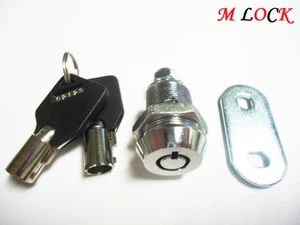 LOTE DE 15 7/8" Bloqueo de Cámara Tubular 1 Pulrón de Llave con 2 Llaves y Cubierta de Llave Negra 2400BM - Imagen 1 de 5