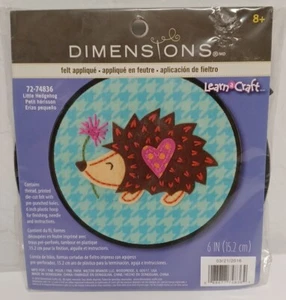 Dimensions Learn A Craft Filz Applikation Kit 72-74836 6" runder kleiner Igel - Bild 1 von 2