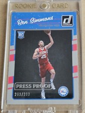 /29 Press Proof - RARE BEN SIMMONS 2016-17 Panini Donruss RC ROOKIE #151 Silver 
