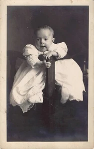 RPPC Cute Baby in Crib Violet Schlorsen - Picture 1 of 2