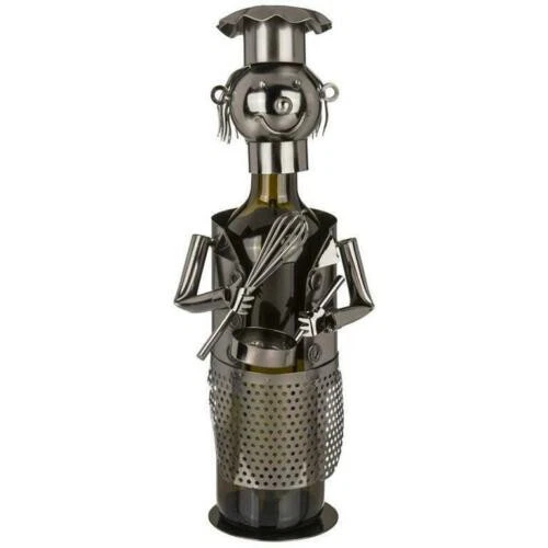 PORTABOTTIGLIE IN METALLO CUOCO - Immagine 1 di 1