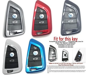 Key Case for BMW X1 X5 X6 F15 F22 F45 F46 New 7 Series 2016 2017 Diamond Shape - Picture 1 of 57