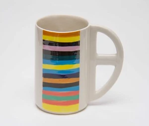 David Pantling Studio Ceramics Pi Striped Large Mug - Picture 1 of 9