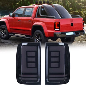 Pair LED Tail Light Running Brake Turn Signal Lamp For VW Amarok V6 2011-2021 - Picture 1 of 13