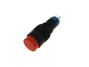 M12 Push Button w/ LED Indicator Latching type 9-24VDC - Red - Imagen 1 de 1