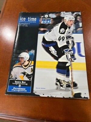 ICE TIME TAMPA BAY LIGHTNING VS PENS MARCH 1999 GAME PROGRAM NHL - Image 1 of 3