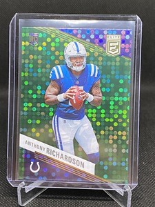 2023 Panini Donruss Elite - Rookies Green Disco #102 Anthony Richardson (RC)