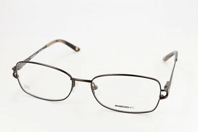 MARCHON NYC ELIZABETH 210 en marrón satinado 54-16-135 marcos bisagras flexibles L79 Foto 1 de 4